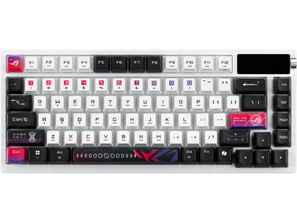 Asus M704 ROG Azoth X Trådlös Gamingtangentbord (vit) -B-Grade Demo tangentbord