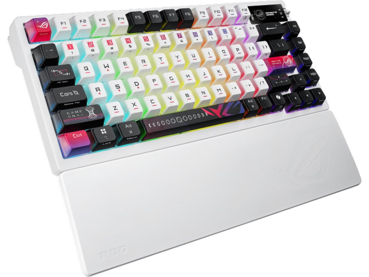 Asus M704 ROG Azoth X Trådlös Gamingtangentbord (vit) -B-Grade Demo tangentbord