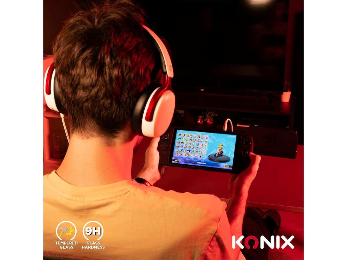 KONIX NSW2 härdat glas 9H Handhållna spelkonsoler