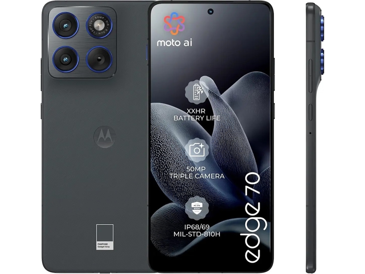 Motorola Edge 70 PANTONE 512GB (gadget gray) Mobiltelefoner