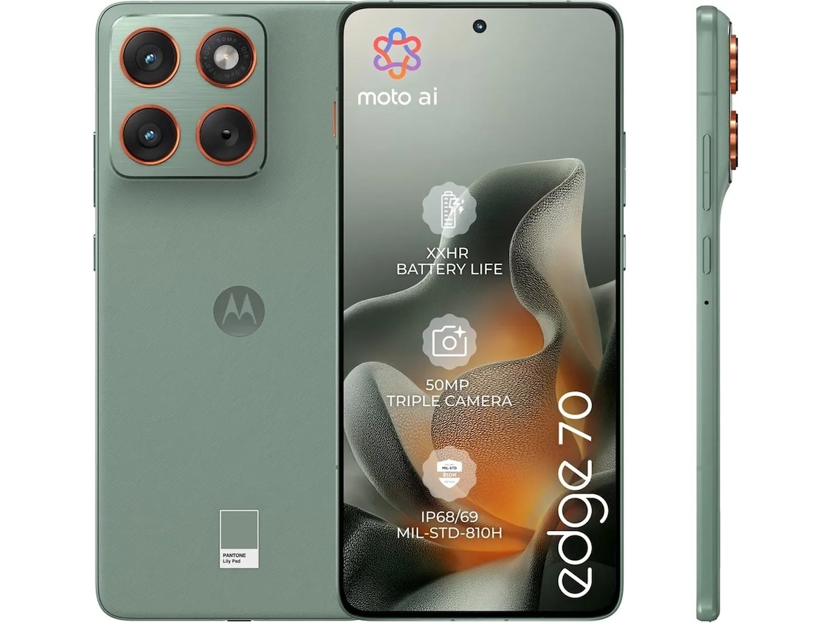 Motorola Edge 70 PANTONE 512GB (lily pad) Mobiltelefoner