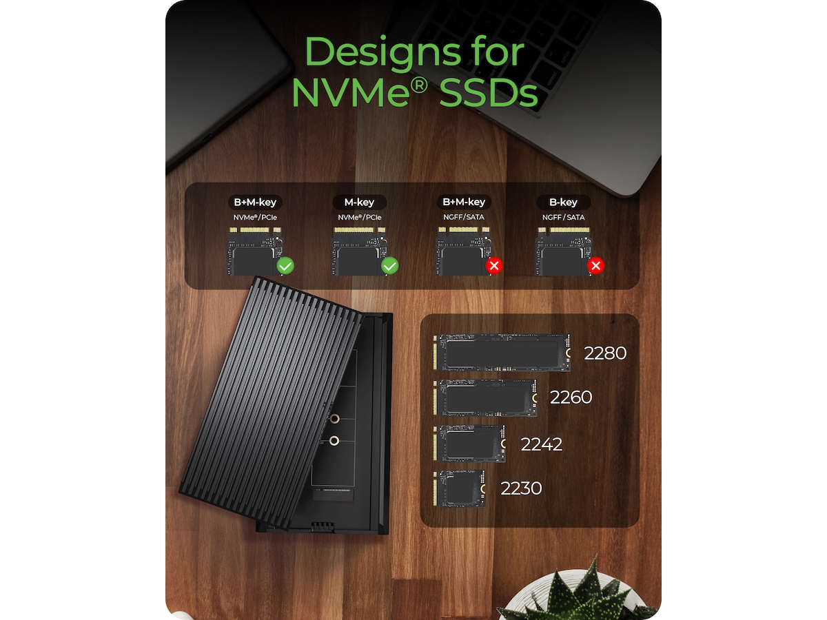 ICY BOX M.2 NVMe enclosure Externa Chassi