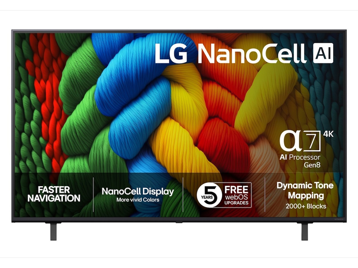 LG 50'' Nano AI 4K 50NANO80A (2025) + Soundbar 50 - 59 tums TV