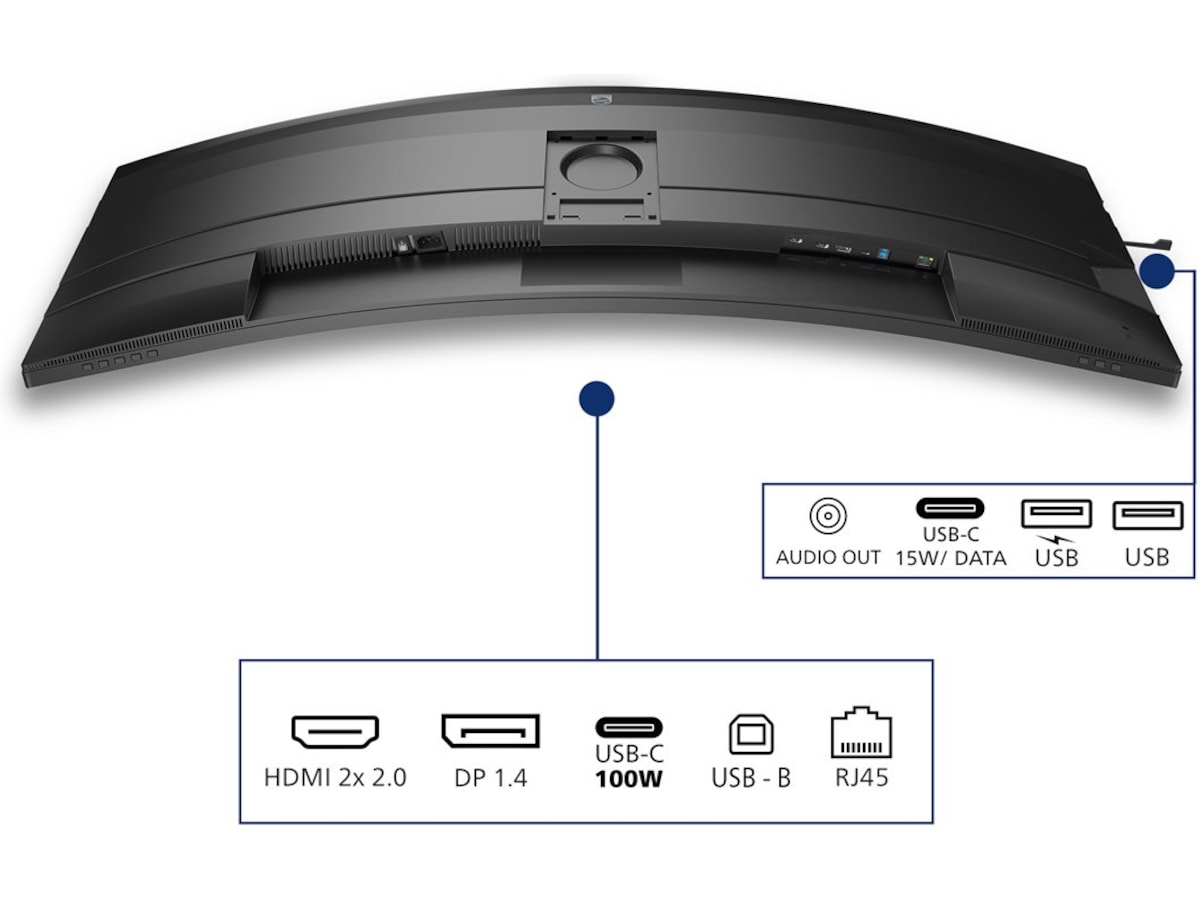 Philips 49" buet skærm 49B2U5900C/00 Bildskärmar