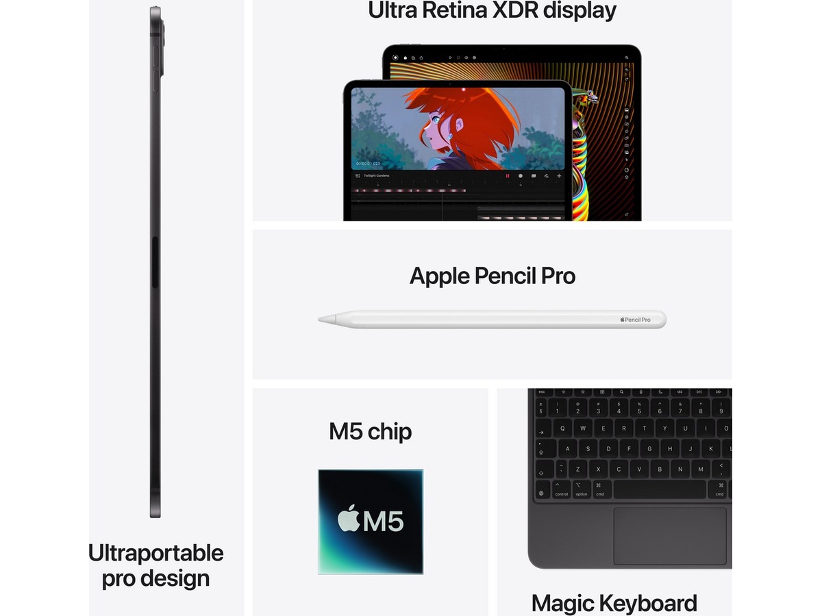 iPad Pro 13" (2025) 256GB WiFi (rymdsvart) Surfplattor