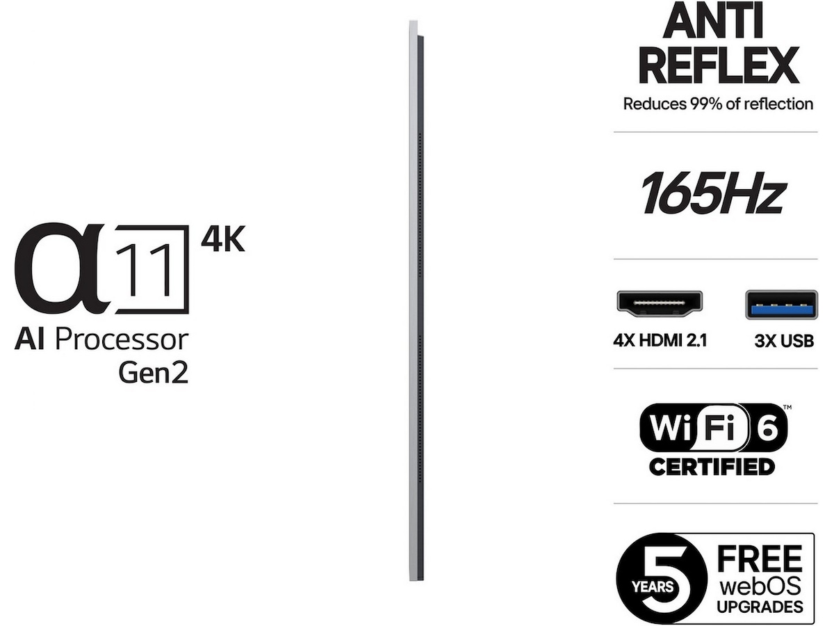 LG 83" G5 AI 4K OLED Smart TV (2025) + Soundbar Över 80 tums TV