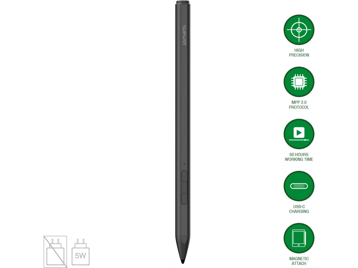 4smarts Microsoft Surface MPP Active Stylus (sort) Tangentbord och pennor