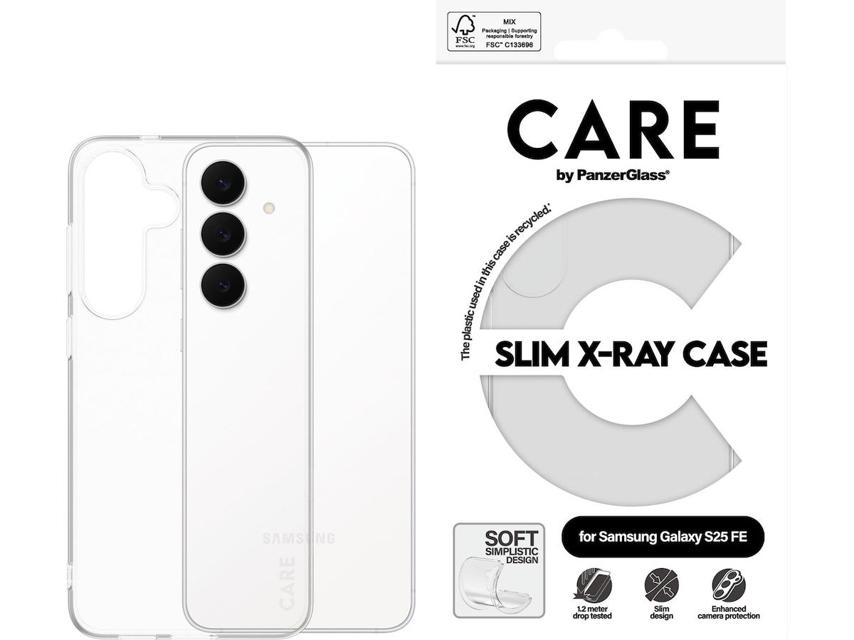 PanzerGlass CARE Galaxy S25 FE X-Ray silikonskal (transparent) Mobilskal