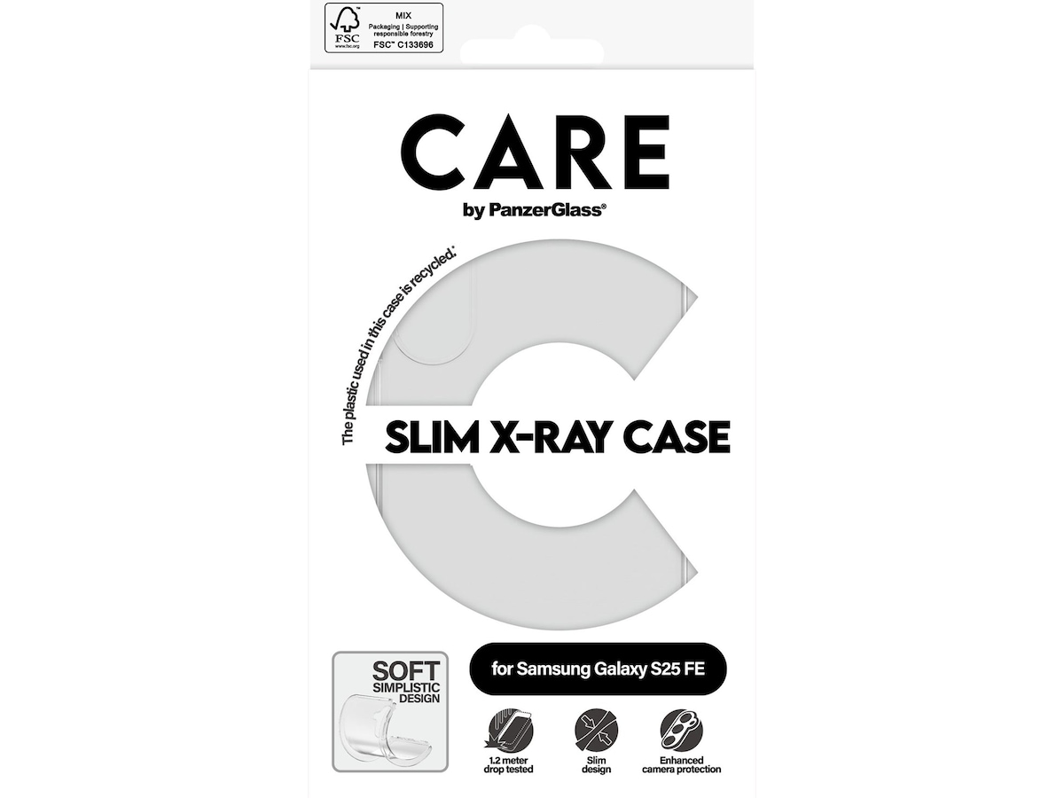 PanzerGlass CARE Galaxy S25 FE X-Ray silikonskal (transparent) Mobilskal