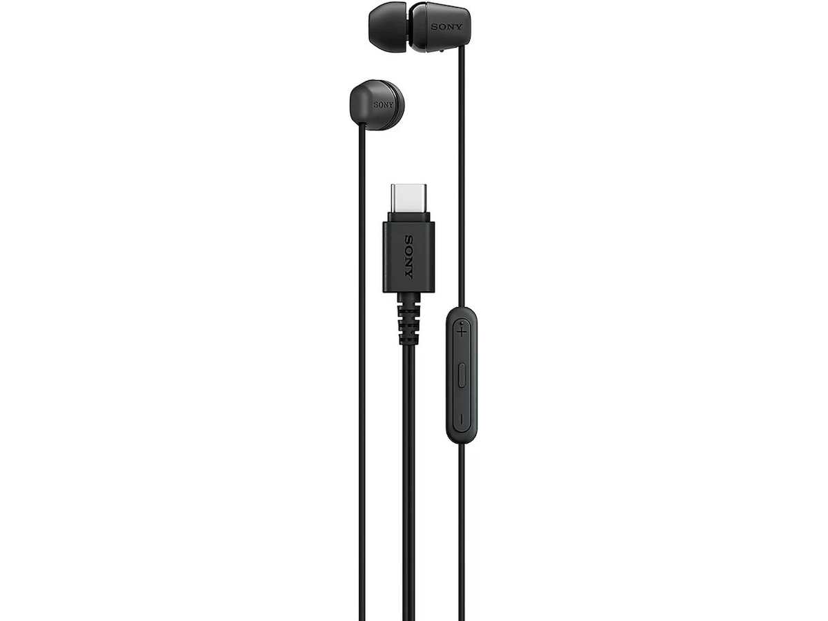 Sony IER-EX15C USB C trådbundna öronsnäckor med mikrofon (sort) In-ear hörlurar