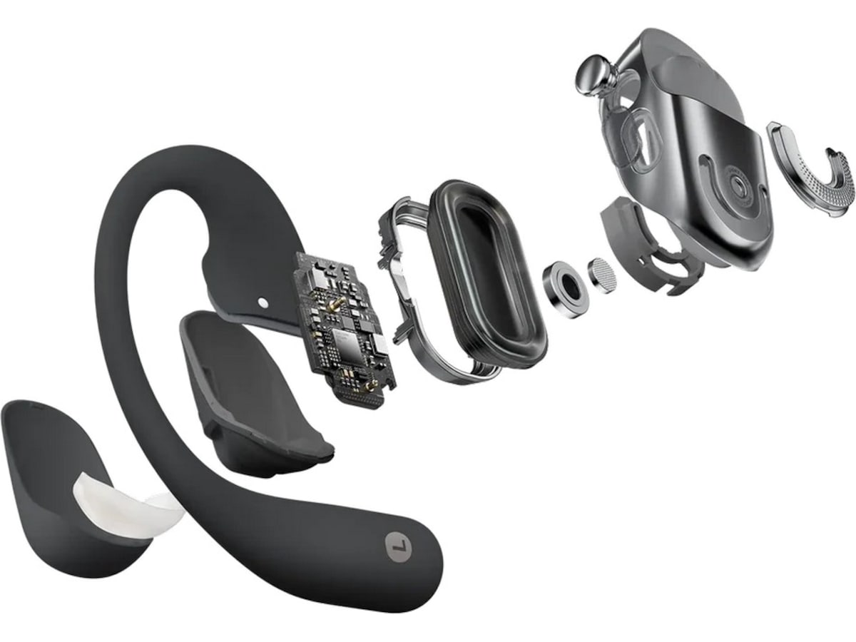 SHOKZ OpenFit 2+ Trådlösa Öronproppar, On-Ear (svart) In-ear hörlurar