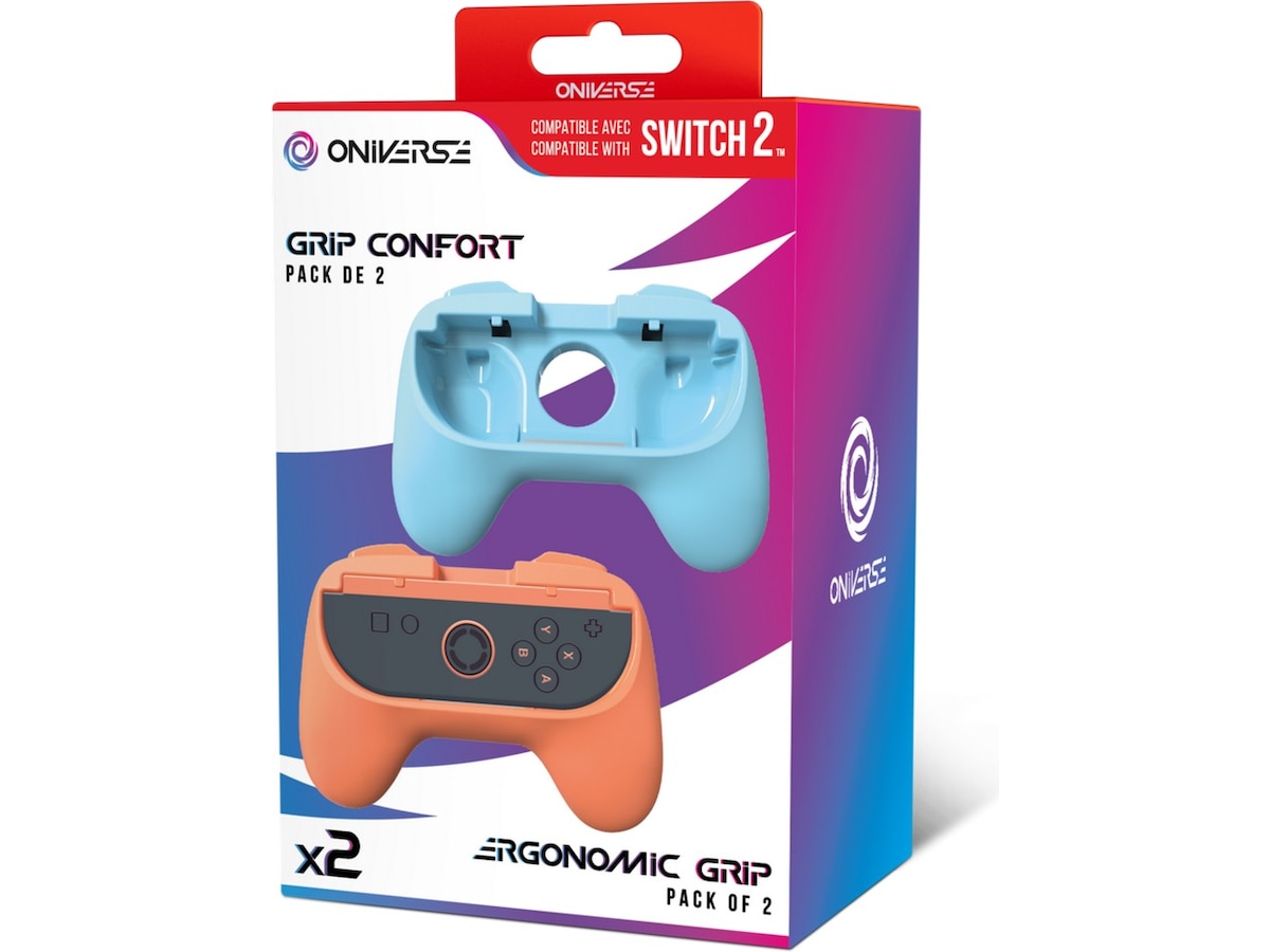 Oniverse Nintendo Switch 2 ergonomiska grepp (2-pack) Tillbehör till spelkonsoler