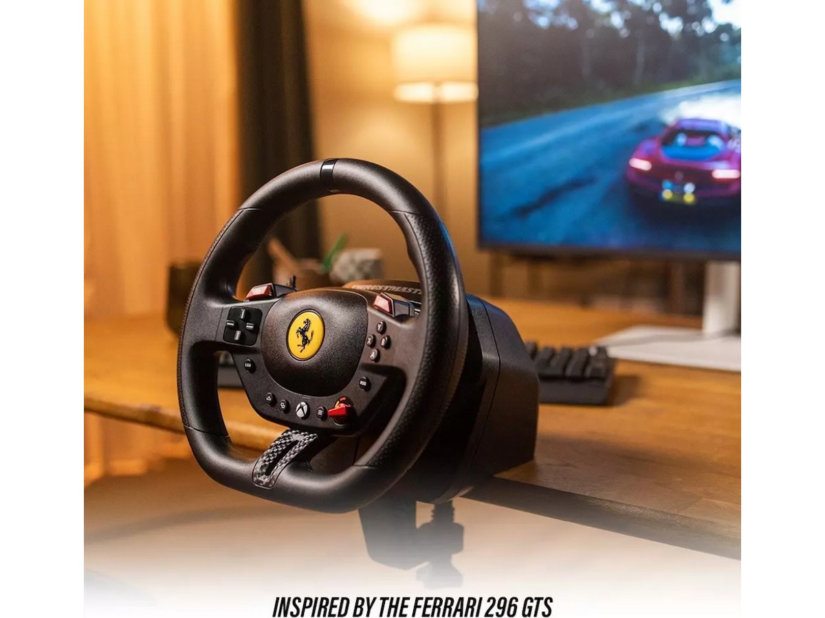 Thrustmaster T98-X Ferrari 296 GTS Racing Wheel Ratt och pedaler