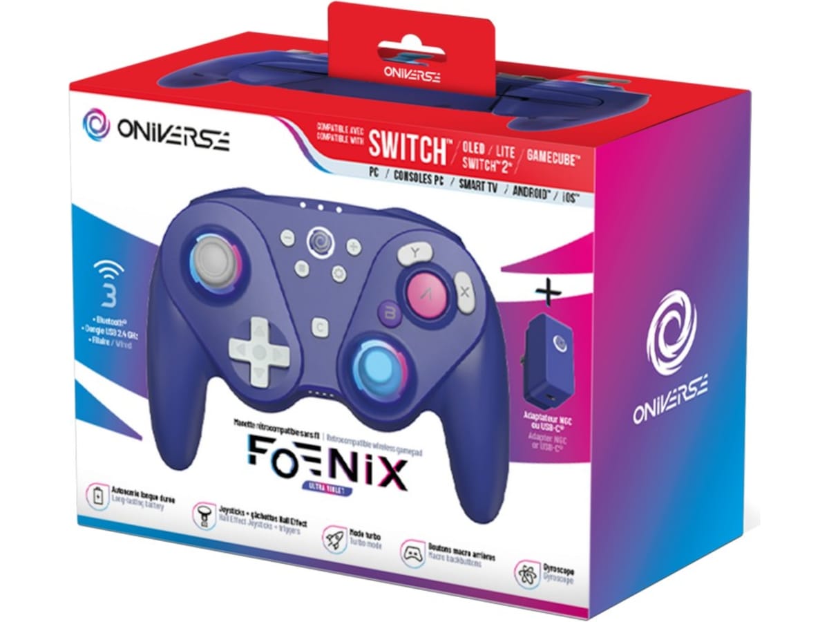 Oniverse Foenix Nintendo Switch 2 trådlös handkontroll (violett) Tillbehör till spelkonsoler