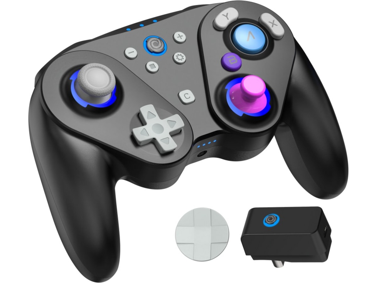 Oniverse Foenix Nintendo Switch 2 trådlös handkontroll (svart) Tillbehör till spelkonsoler