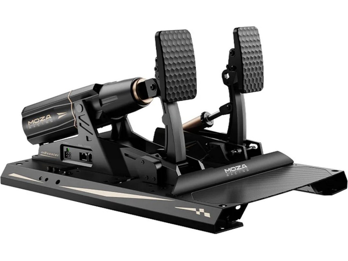 MOZA mBooster Active Pedal Set (med CRP2-gas) Ratt och pedaler