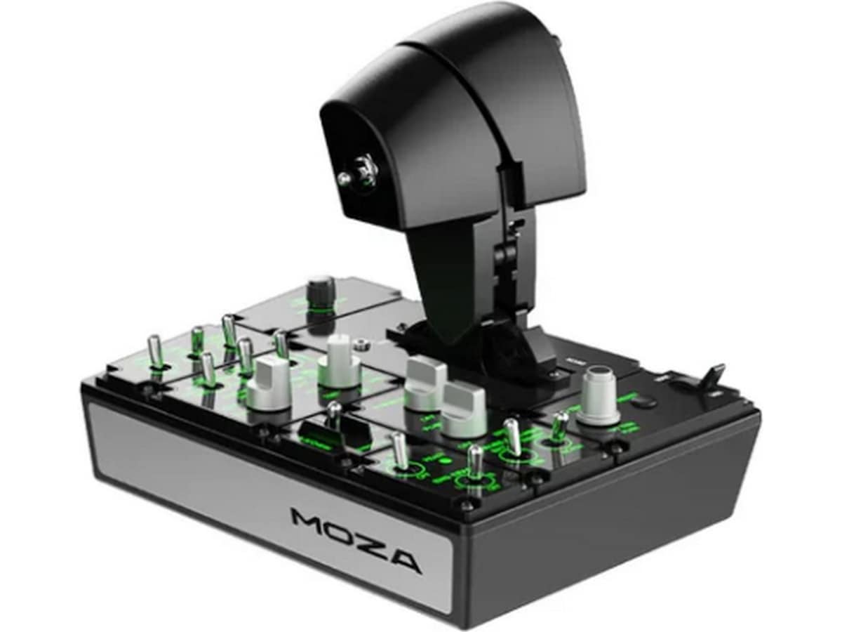 MOZA MTP Flight Throttle Ratt och pedaler