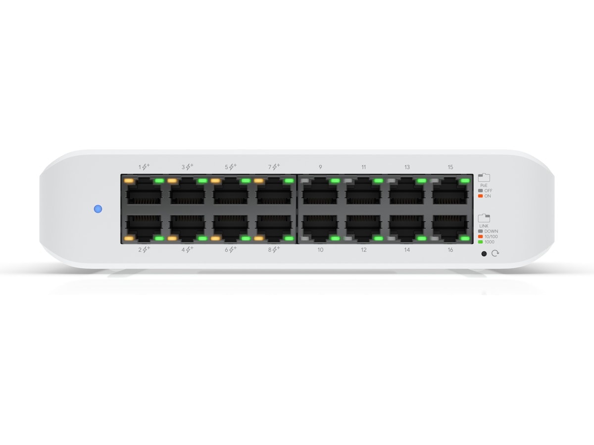 Ubiquiti UniFi Switch Lite 16 PoE Switchar