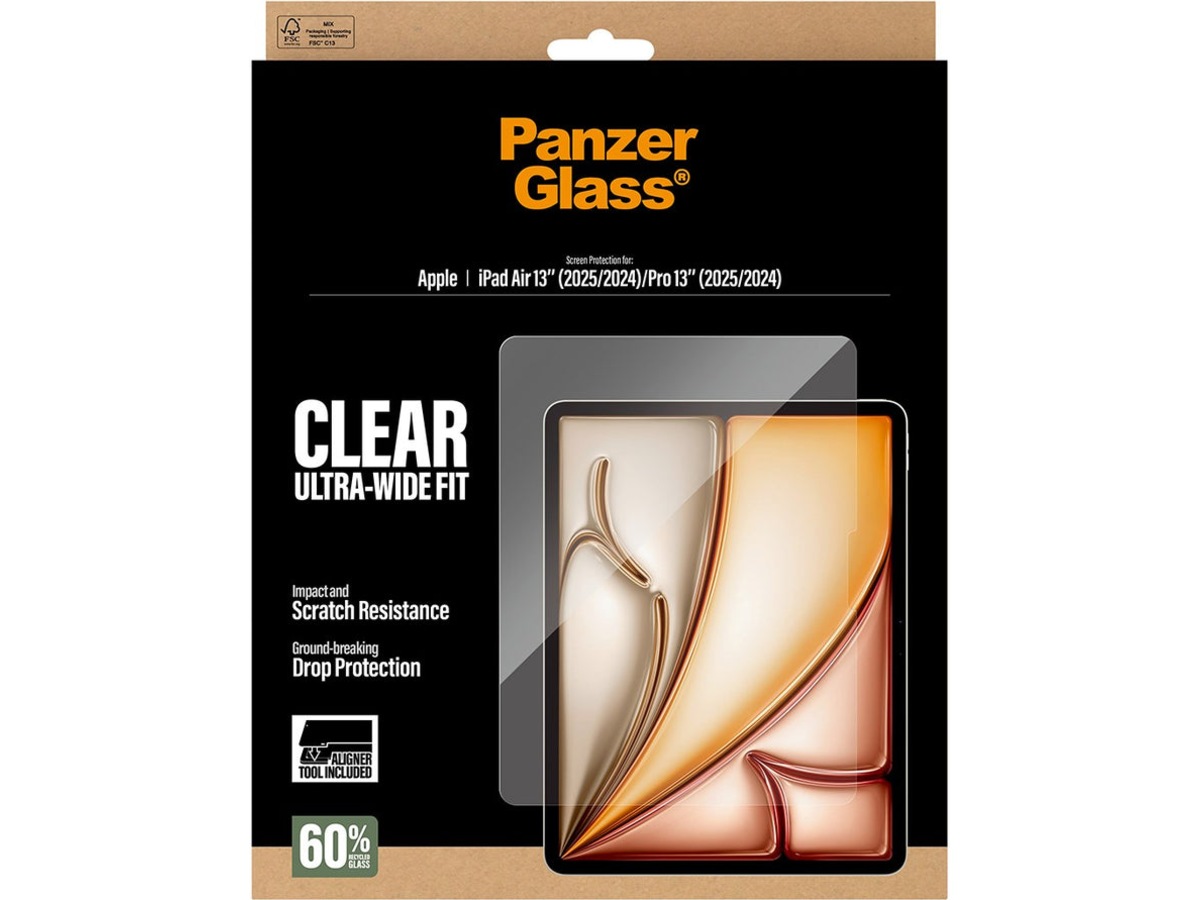 PanzerGlass iPad Air 13" / Pro 13" Fast Fit skärmskydd Skärmskydd surfplattor