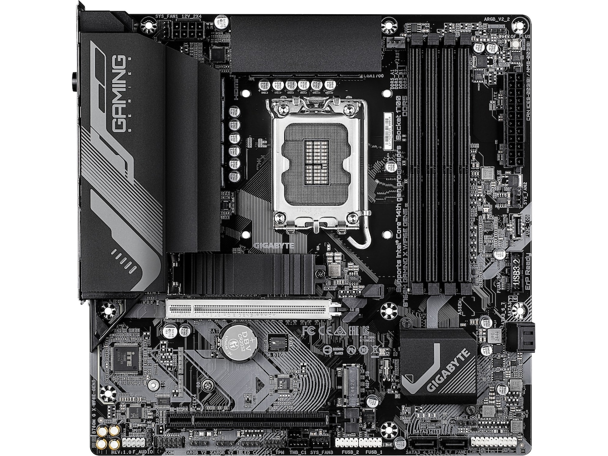 Gigabyte B760M GAMING X WF6E GEN5 moderkort Intel Socket