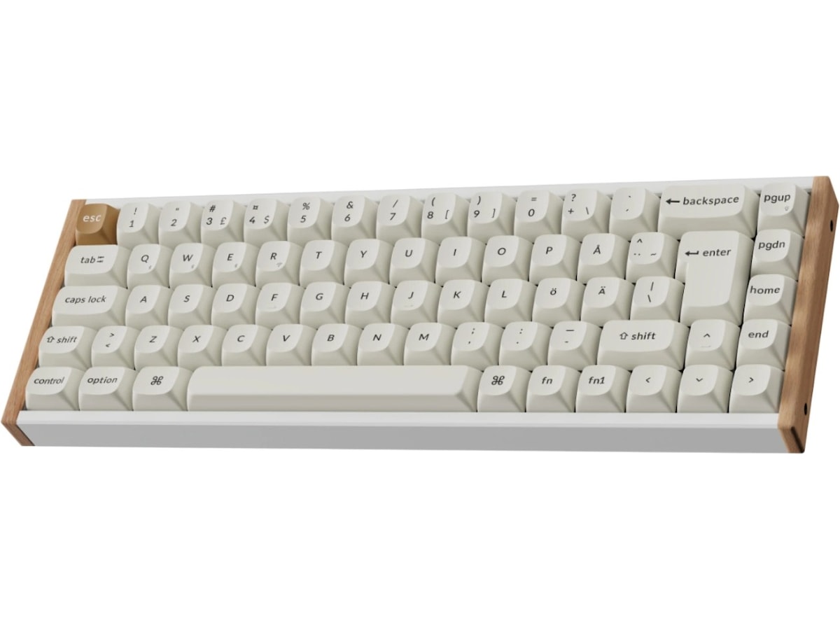 Keychron K6 HE SE trådlöst gamingtangentbord (trä/vit) Gamingtangentbord