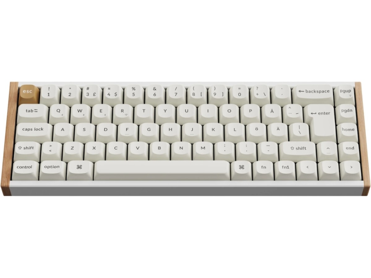 Keychron K6 HE SE trådlöst gamingtangentbord (trä/vit) Gamingtangentbord