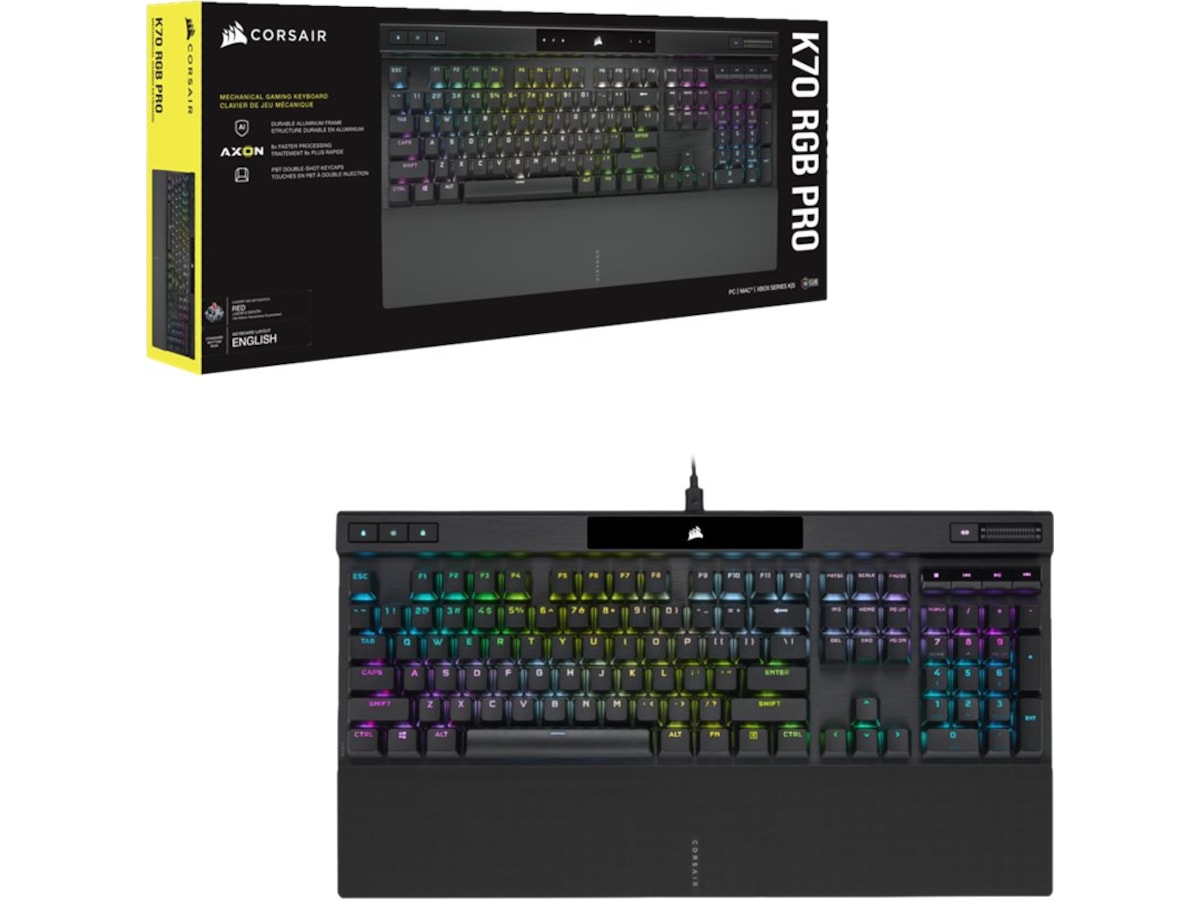 Corsair K70 RGB Pro Gamingtangentbord (svart) Gamingtangentbord
