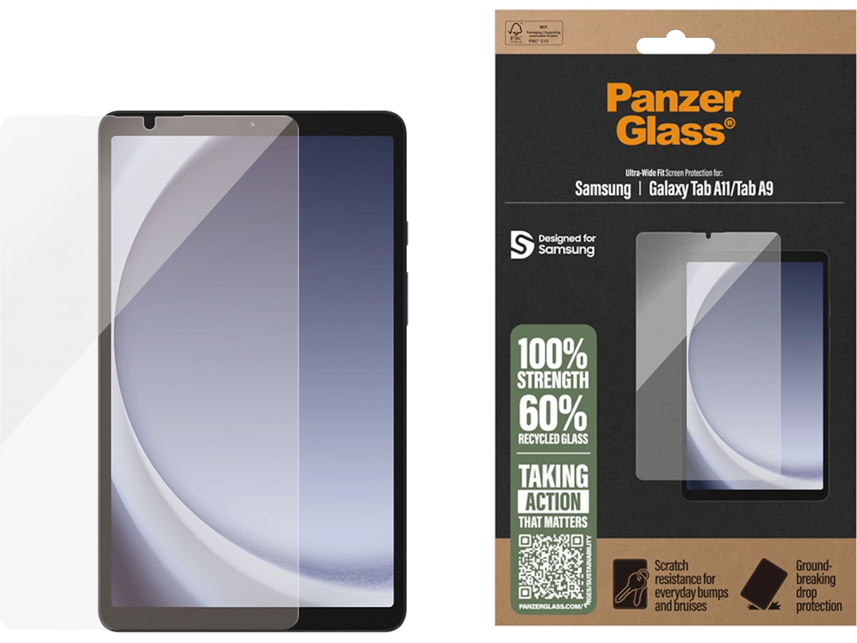 PanzerGlass Galaxy Tab A11 / Tab A9 skärmskydd Skärmskydd surfplattor