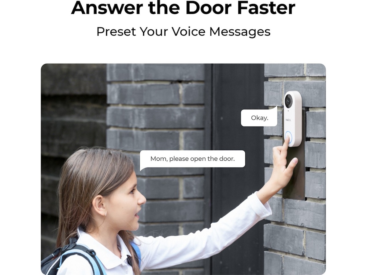 Reolink Video Doorbell WiFi (svart) Ringklockor