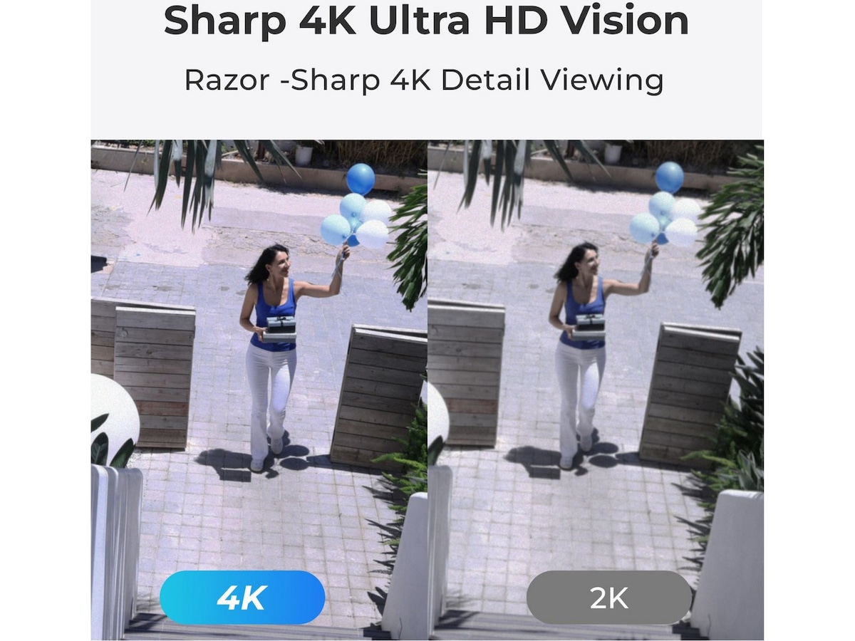 Reolink Argus PT Ultra 4K trådlös säkerhetskamera (2-pack/solpanel) Övervakningskamera