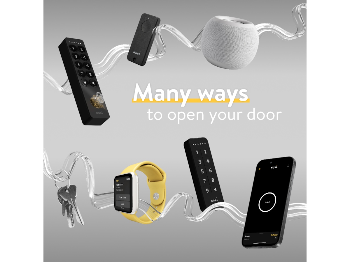 Nuki Smart Lock Ultra Smart dörrlås + dörrsensor Elektroniskt dörrlås