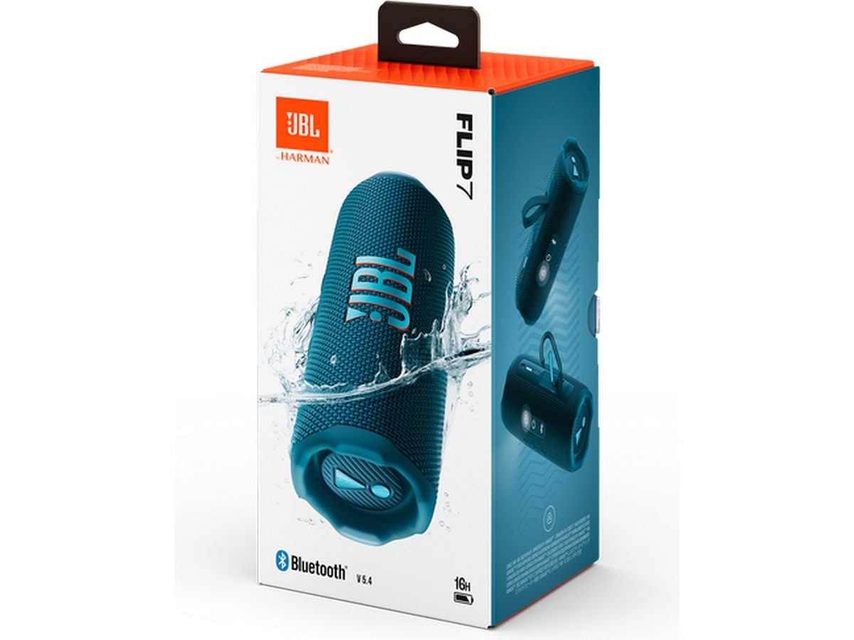 JBL Flip 7 trådlös bluetooth-högtalare (blå) Trådlös / Bluetooth högtalare