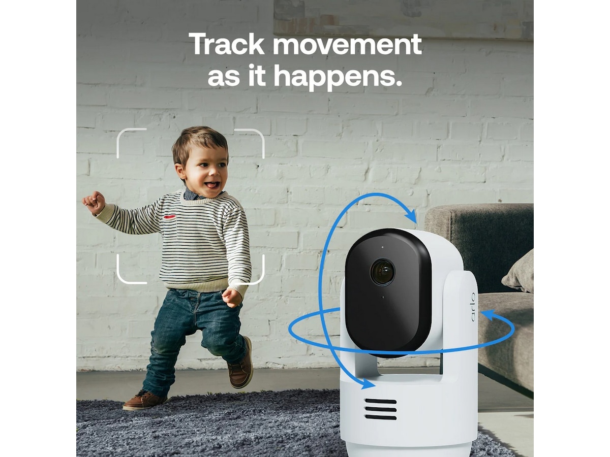 Arlo Essential 3 2K PTZ inomhus övervakningskamera 2-pack Övervakningskamera