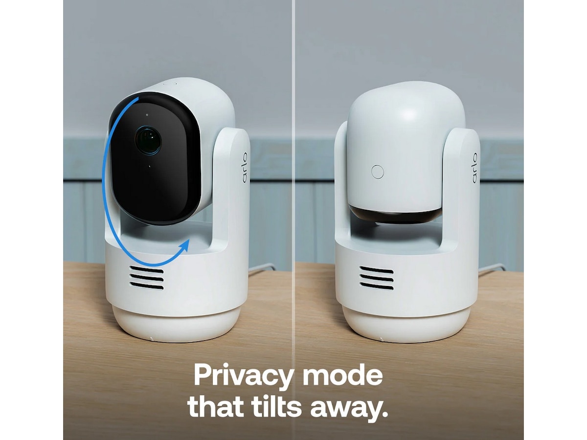 Arlo Essential 3 2K PTZ inomhus övervakningskamera 2-pack Övervakningskamera