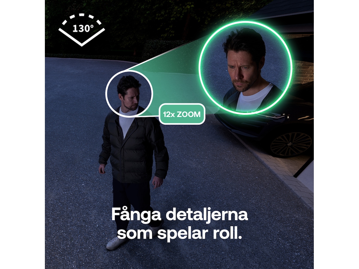 Arlo Essential 3 2K utomhus övervakningskamera 2-pack + solcellspanel Övervakningskamera