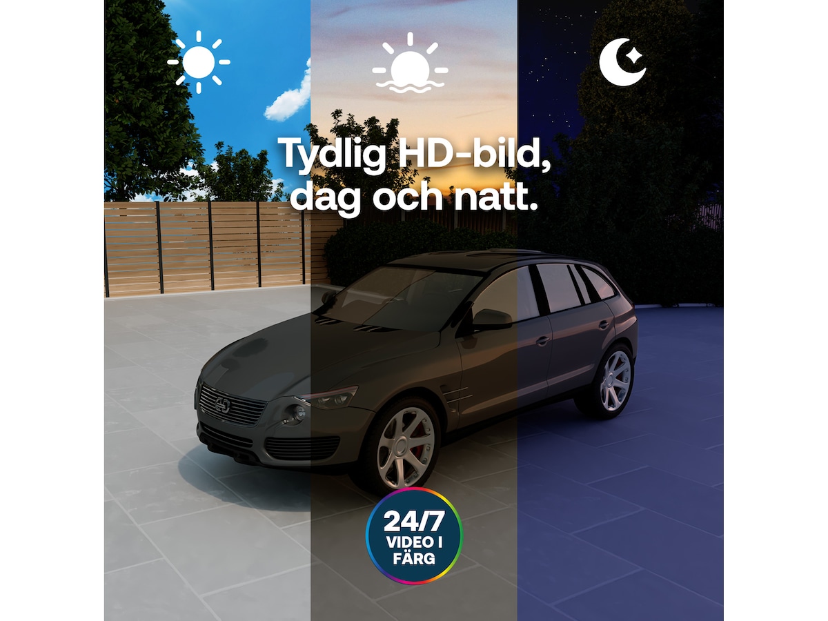 Arlo Essential 3 övervakningskamera HD PTZ 2-pack Övervakningskamera