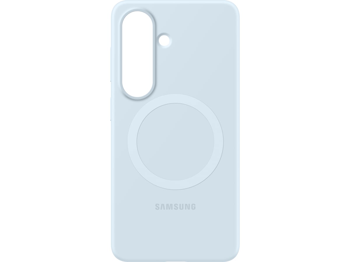 Samsung Galaxy S26 Magnet Silikonfodral (ljusblå) Mobilskal