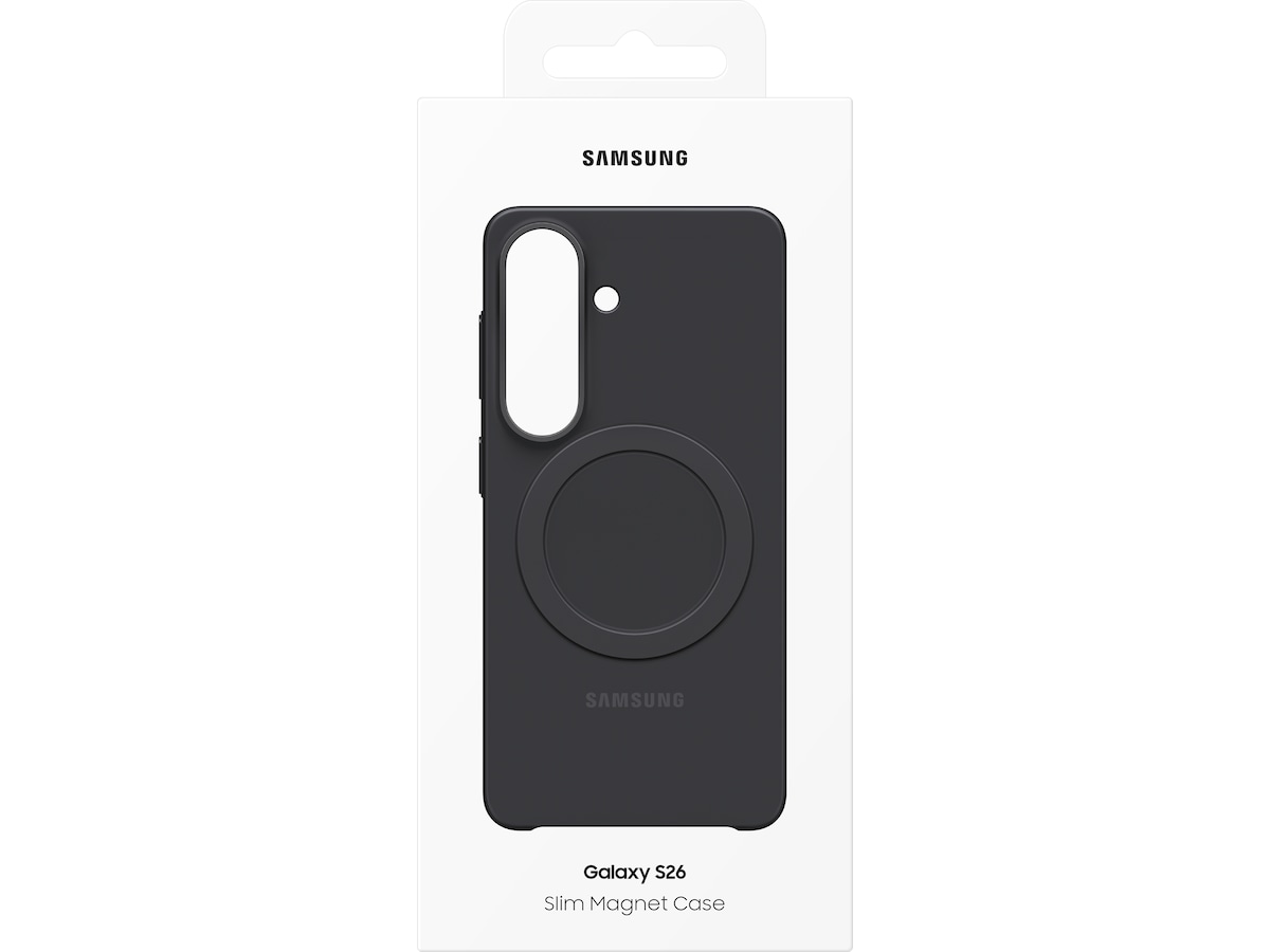 Samsung Galaxy S26 Slim Magnet Case (svart) Mobilskal