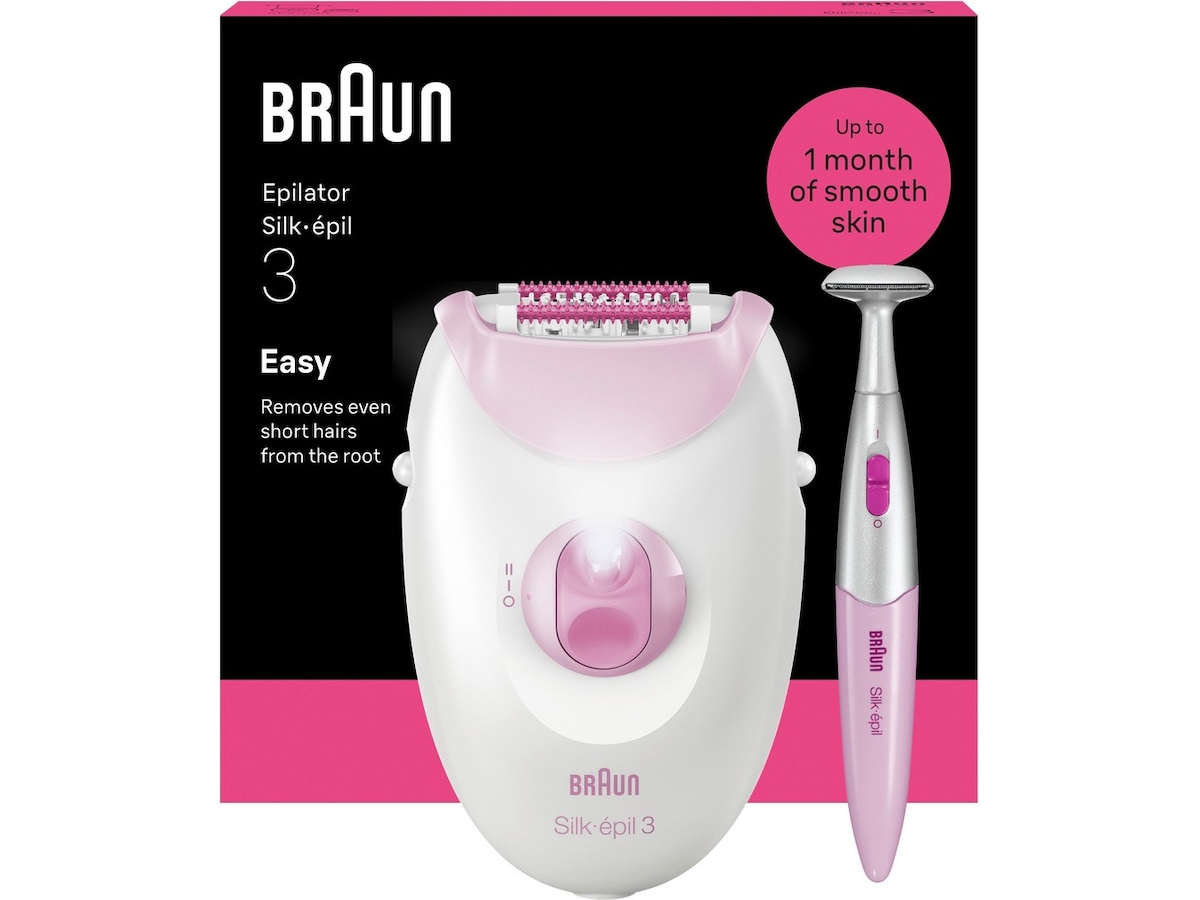Braun Silk·épil 3 epilator (rosa) Epilator & IPL-hårborttagning