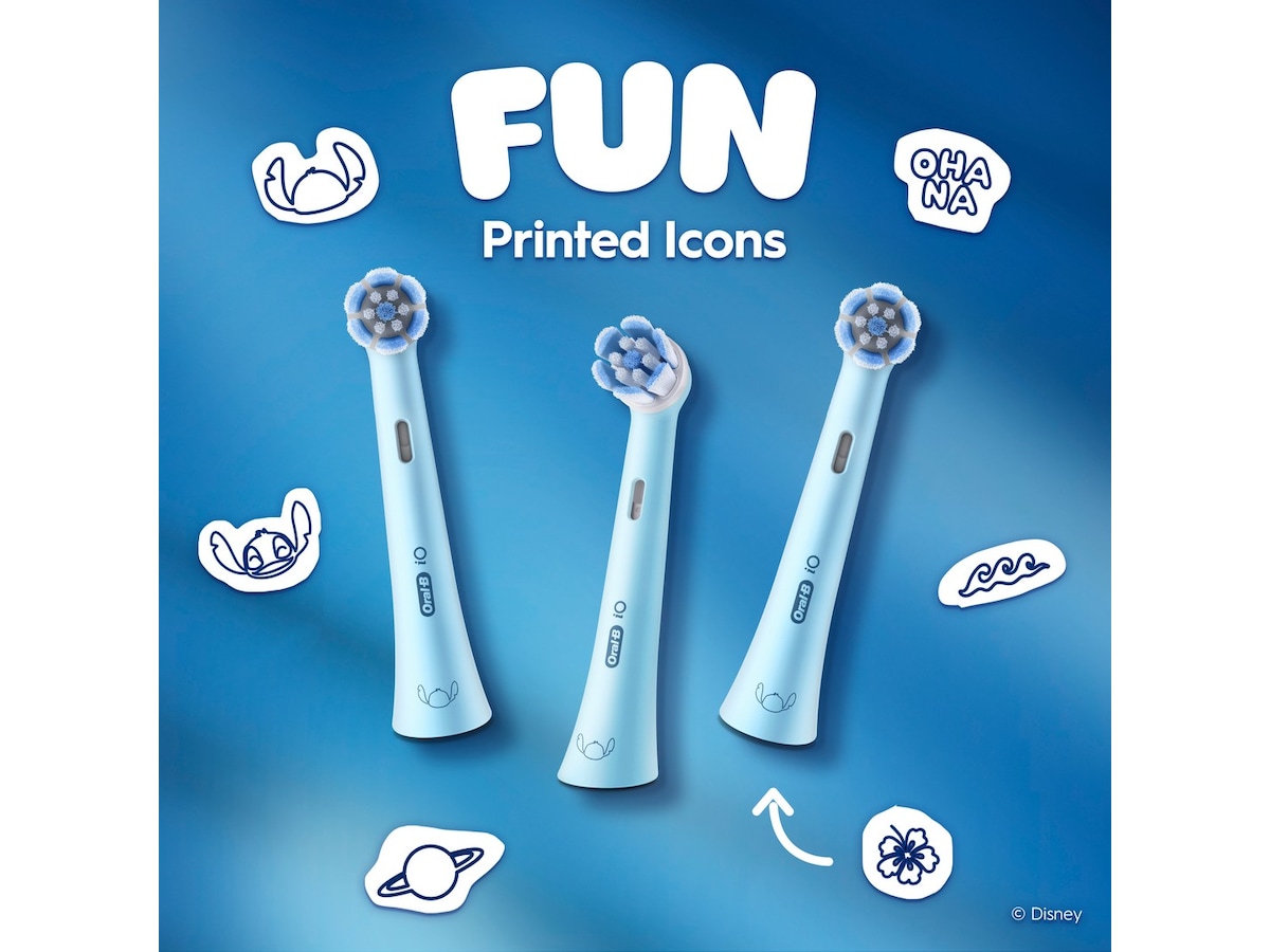 Oral-B iO Kids 6+ Disney Stitch borsthuvuden (3 st) Tandborsthuvud