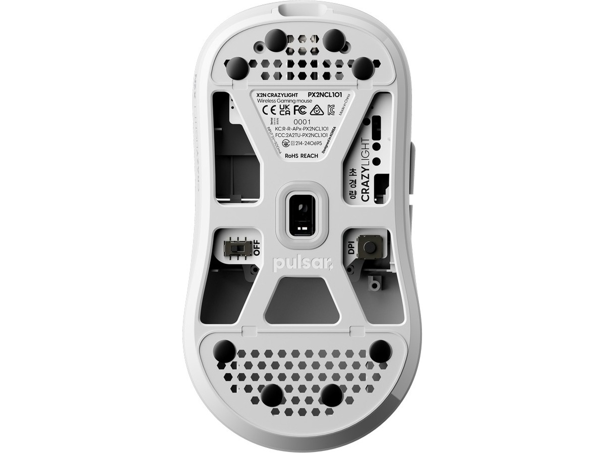 Pulsar X2N CrazyLight Mini gamingmus (vit) Gamingmus