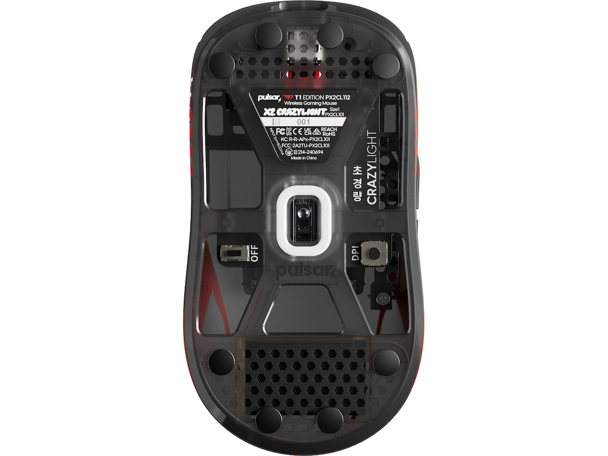 Pulsar X2 CRAZYLIGHT Mini trådlös gamingmus T1 Edition (svart) Gamingmus