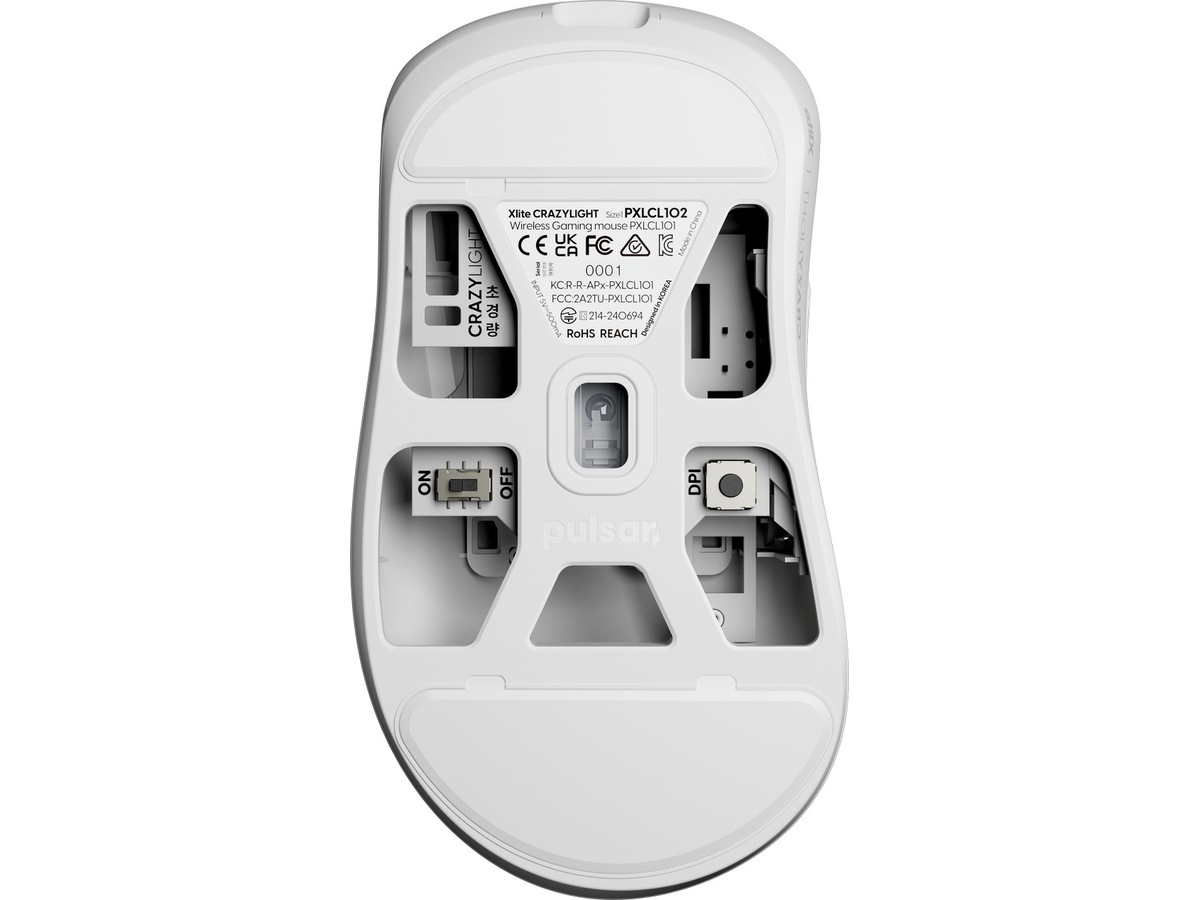 Pulsar Xlite CRAZYLIGHT gamingmus medium trådlös (uyuni white) Gamingmus