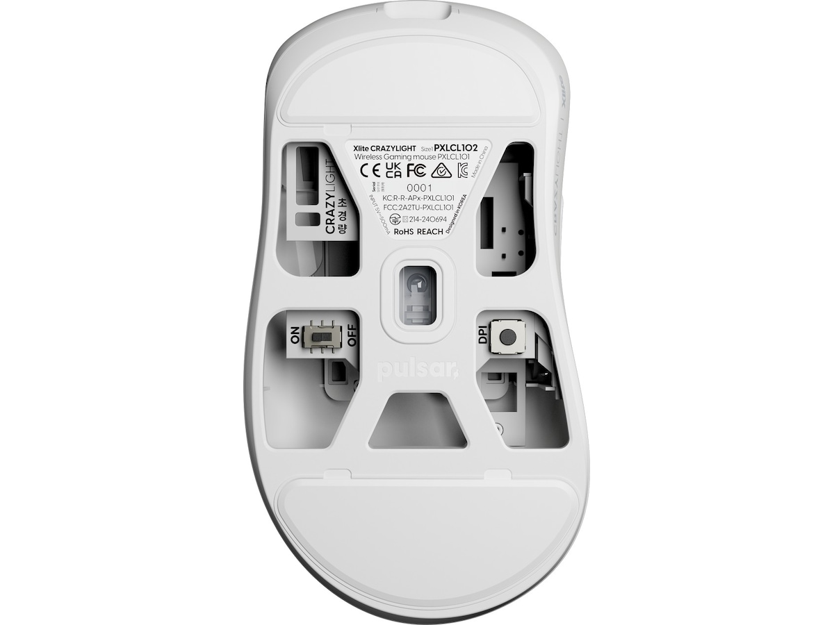 Pulsar Xlite CRAZYLIGHT Mini trådlös gamingmus (uyuni white) Gamingmus