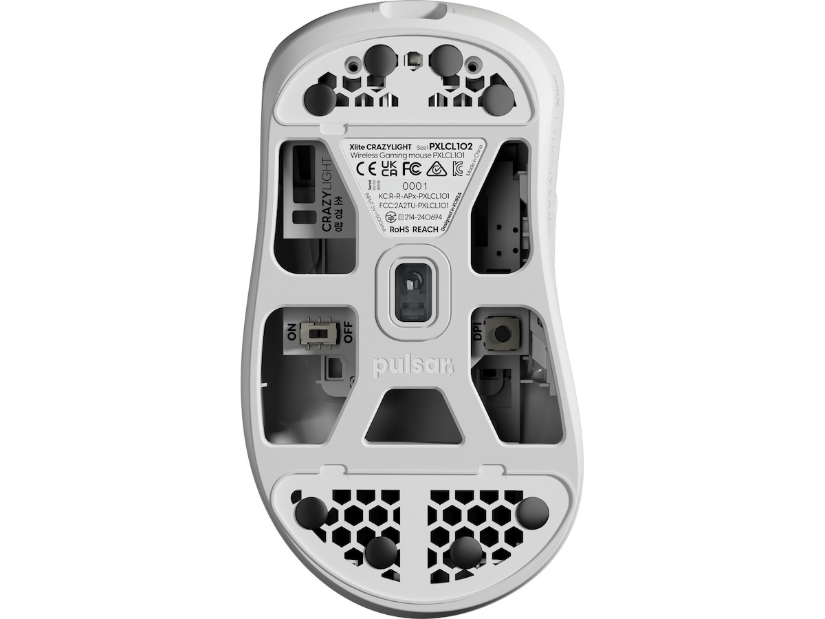 Pulsar Xlite CRAZYLIGHT Mini trådlös gamingmus (uyuni white) Gamingmus