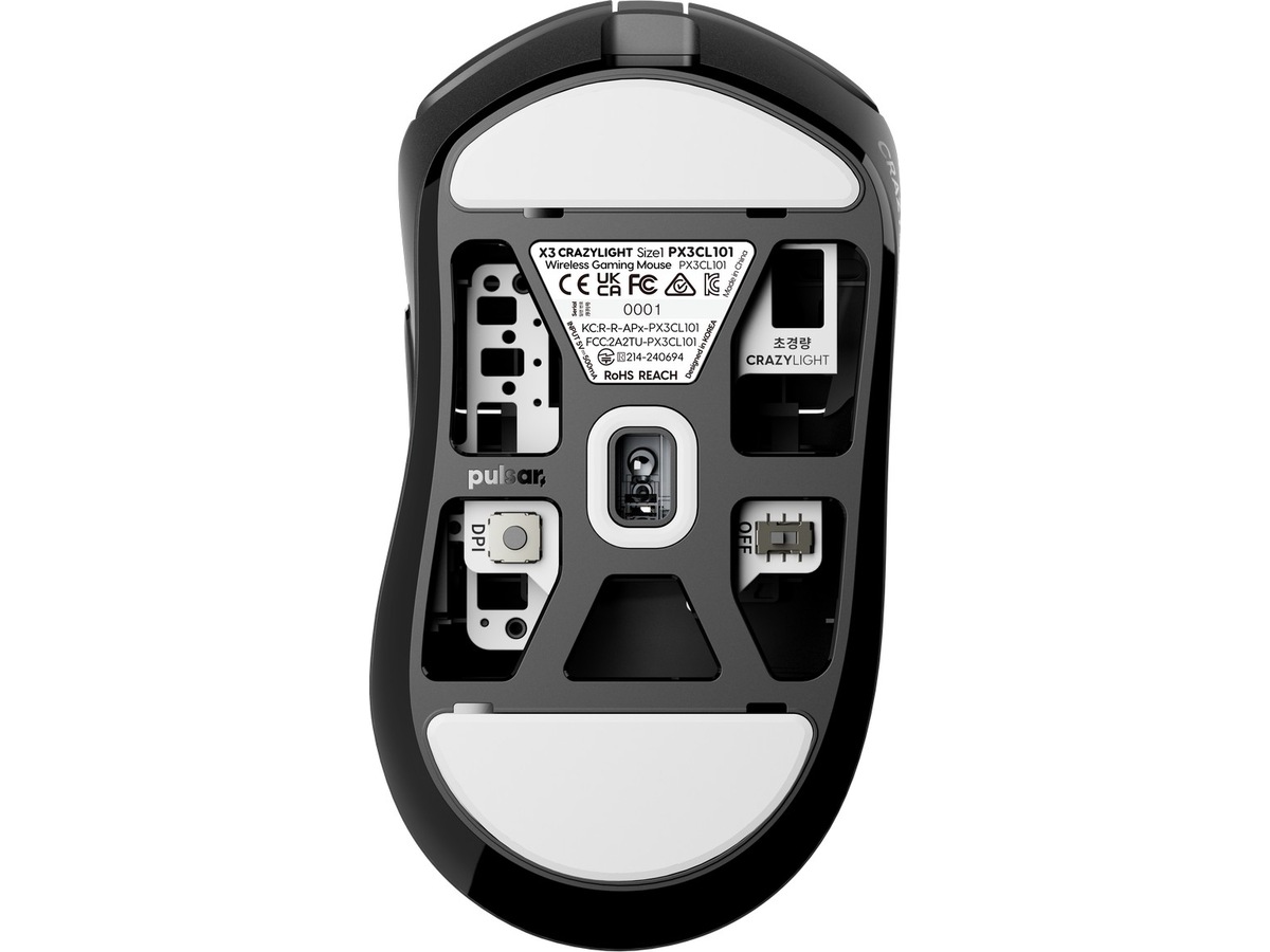 Pulsar X3 LHD CRAZYLIGHT Mini trådlös gamingmus (jet svart) Gamingmus