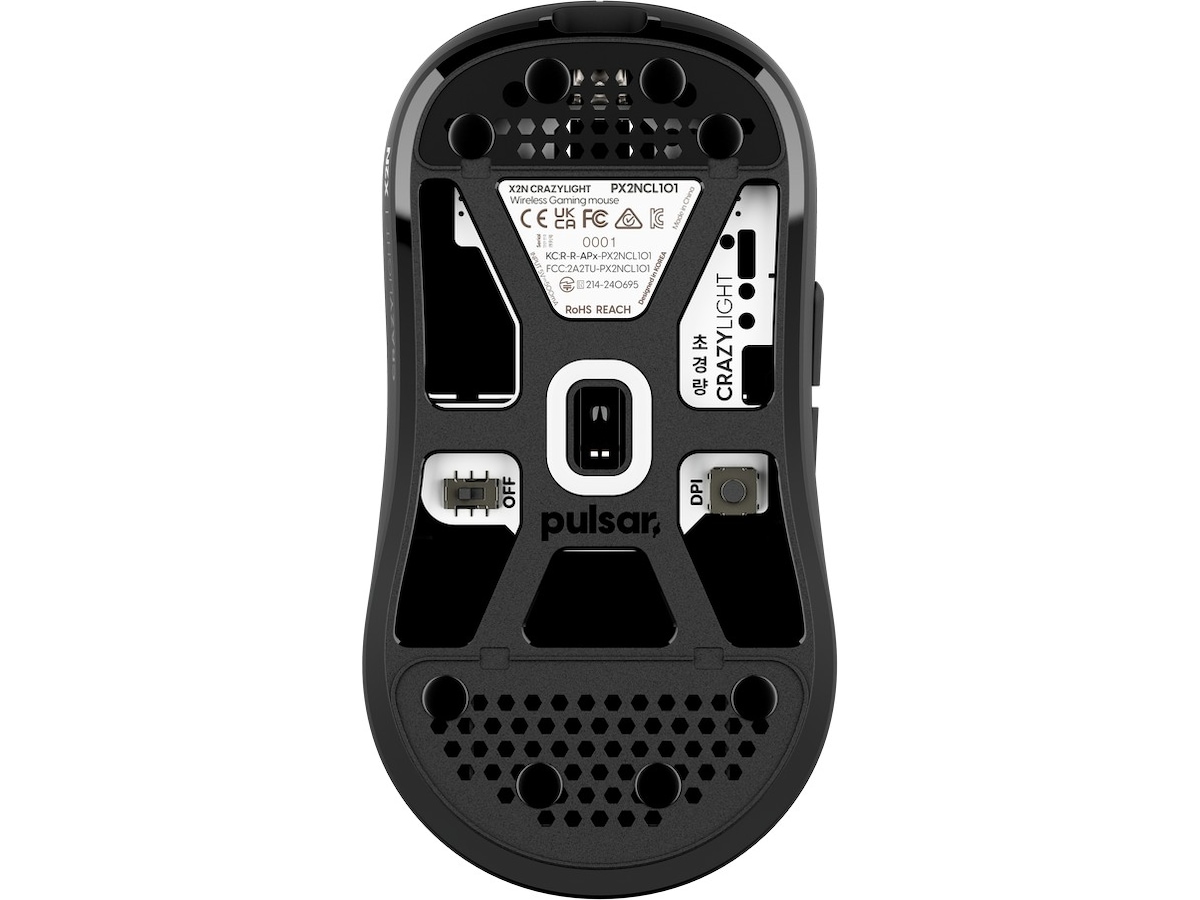 Pulsar X2N CrazyLight Mini gamingmus (svart) Gamingmus
