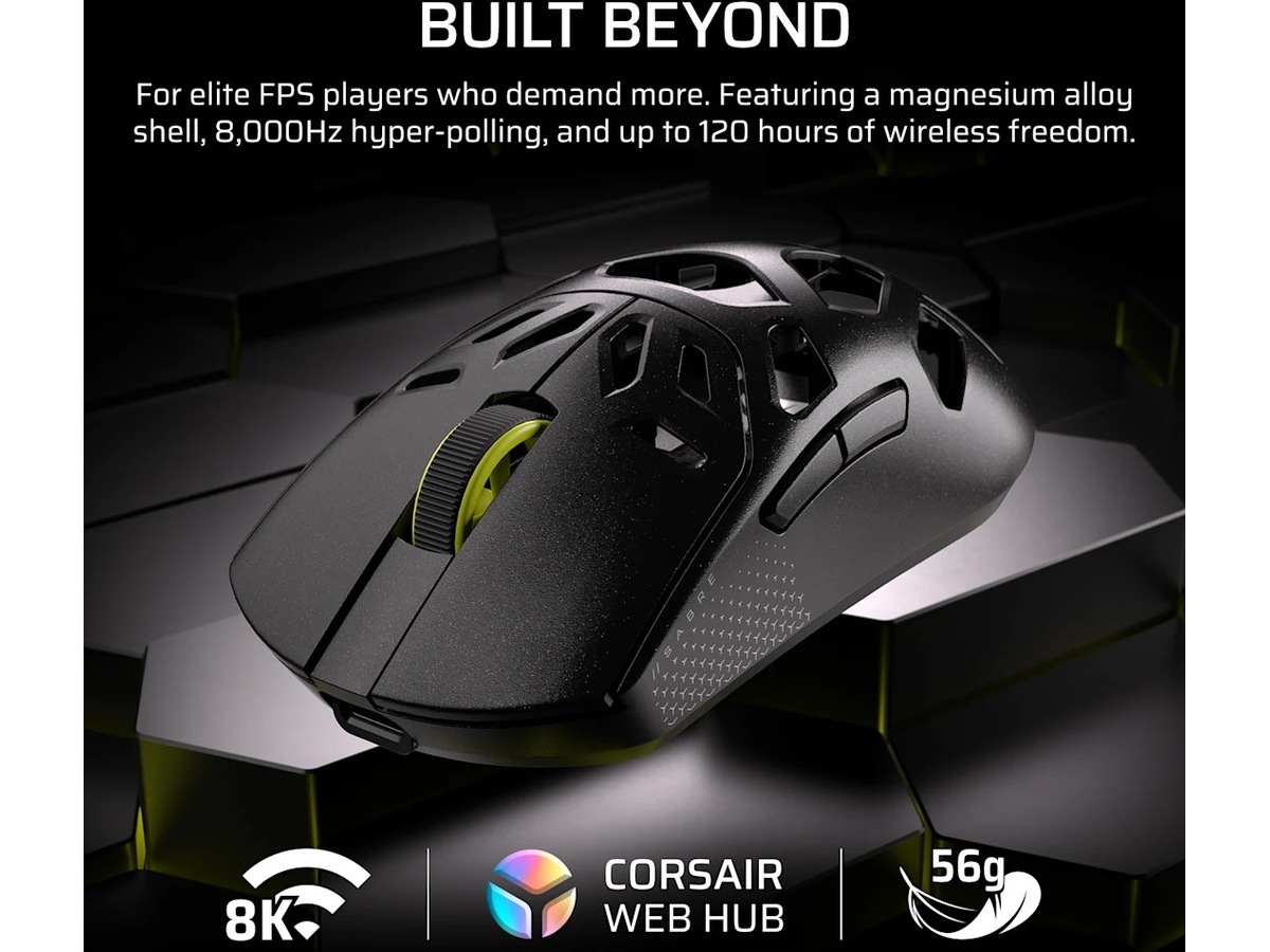Corsair Sabre v2 Pro spelmus (vit) Gamingmus