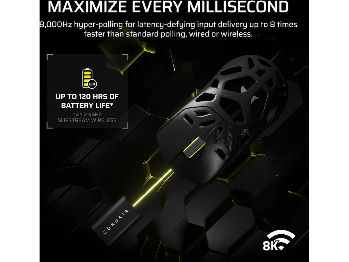 Corsair Sabre v2 Pro spelmus (vit) Gamingmus