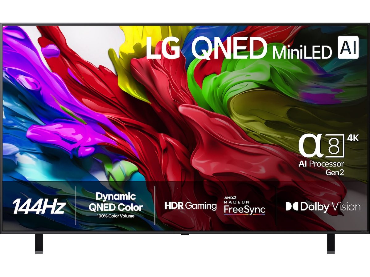 LG 86'' QNED85 evo AI MiniLED 4k smart-TV (2025) + soundbar 60 - 69 tums TV
